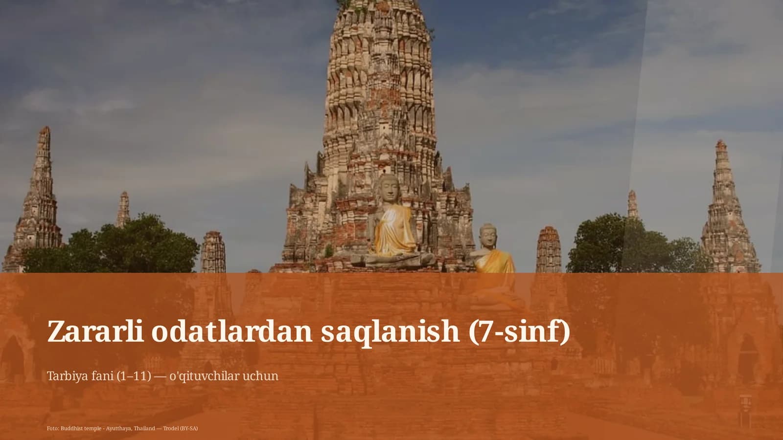 Zararli odatlardan saqlanish (7-sinf)