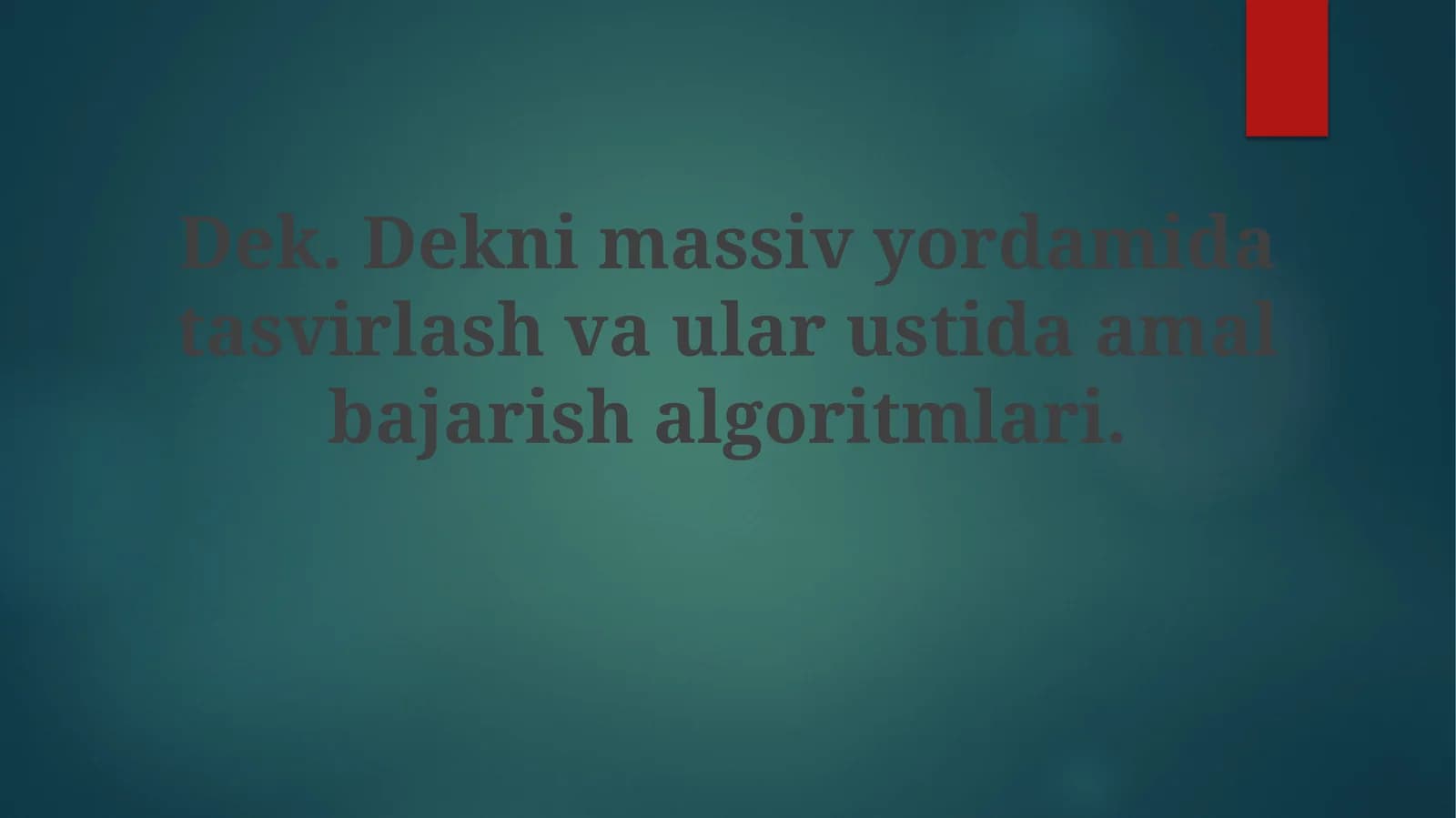 Daraxtsimon tuzilmalar yordamida tasvirlarni ifodalash va manipulyatsiya qilish algoritmlari