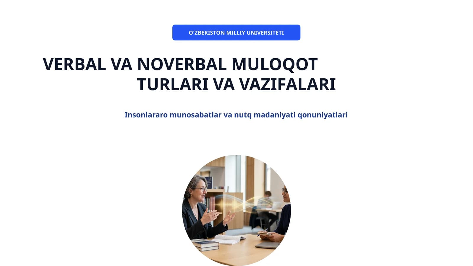 Muloqot Psixologiyasi