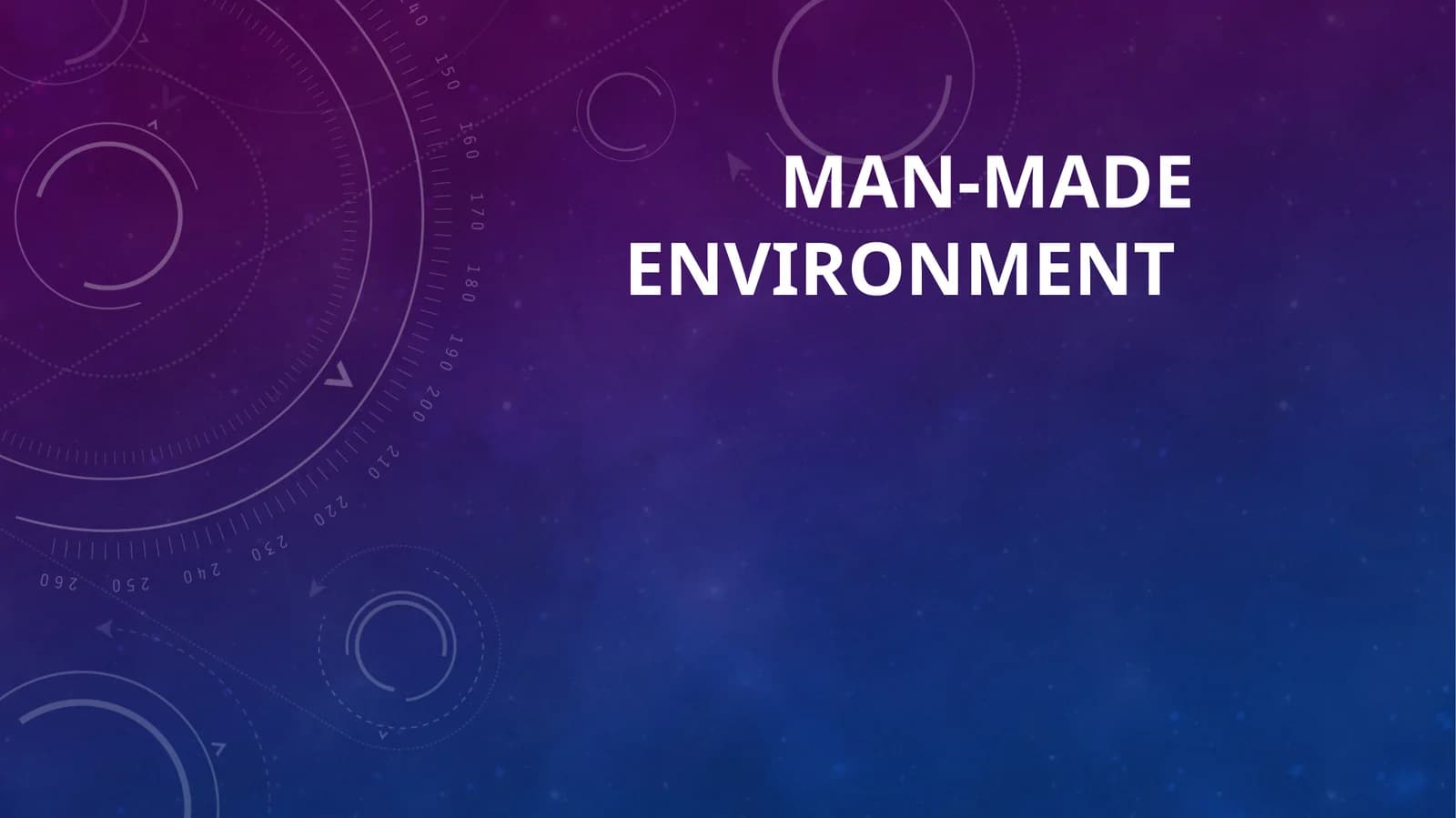 man made environment