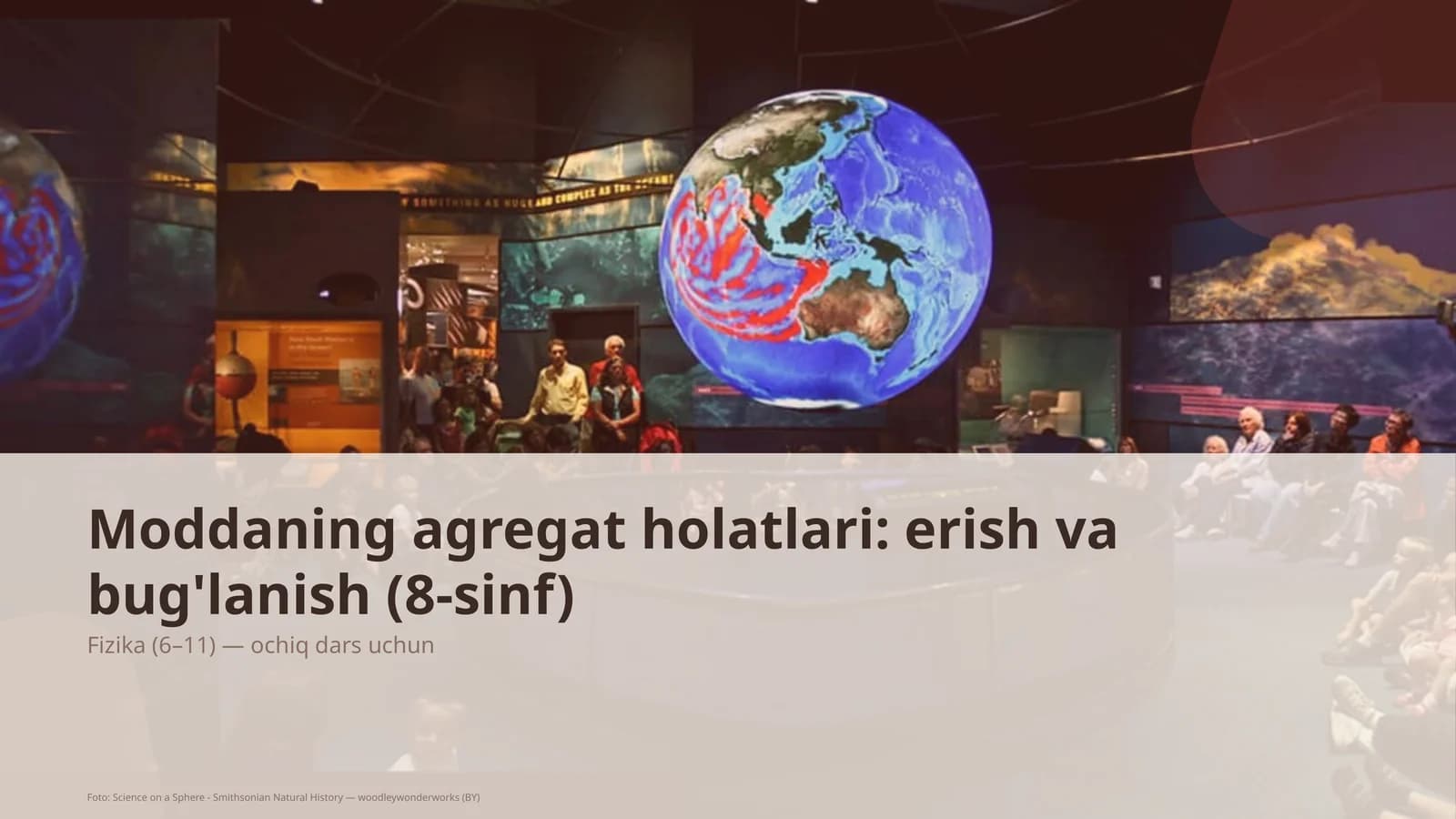 Moddaning agregat holatlari: erish va bug'lanish (8-sinf)