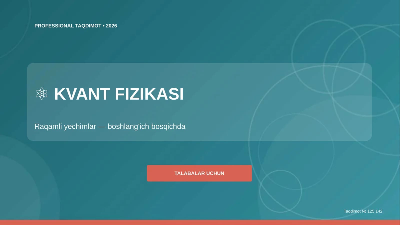 KVANT FIZIKASI Raqamli yechimlar (boshlang'ich bosqichda) [talabalar uchun]