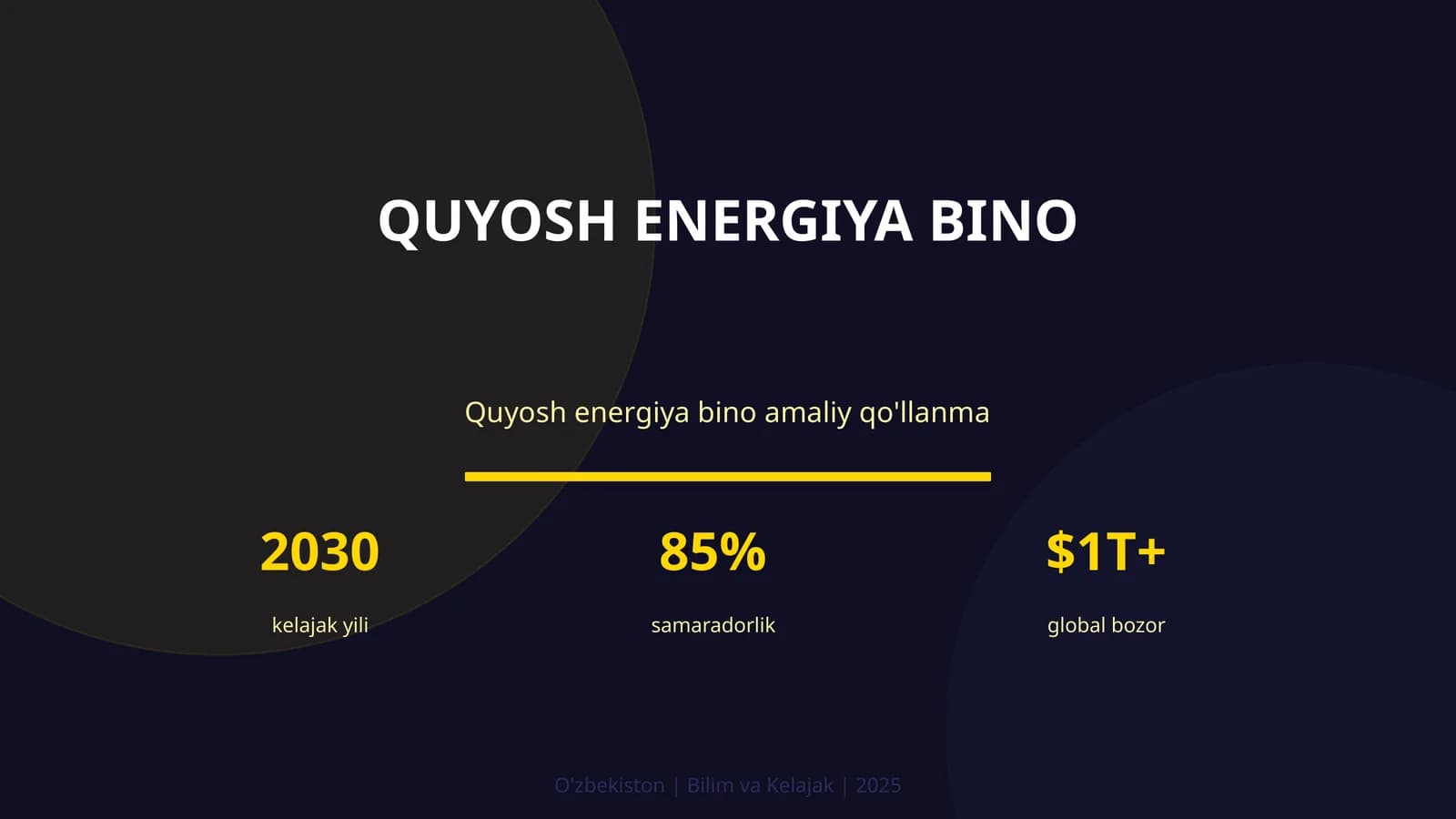 Quyosh energiya bino