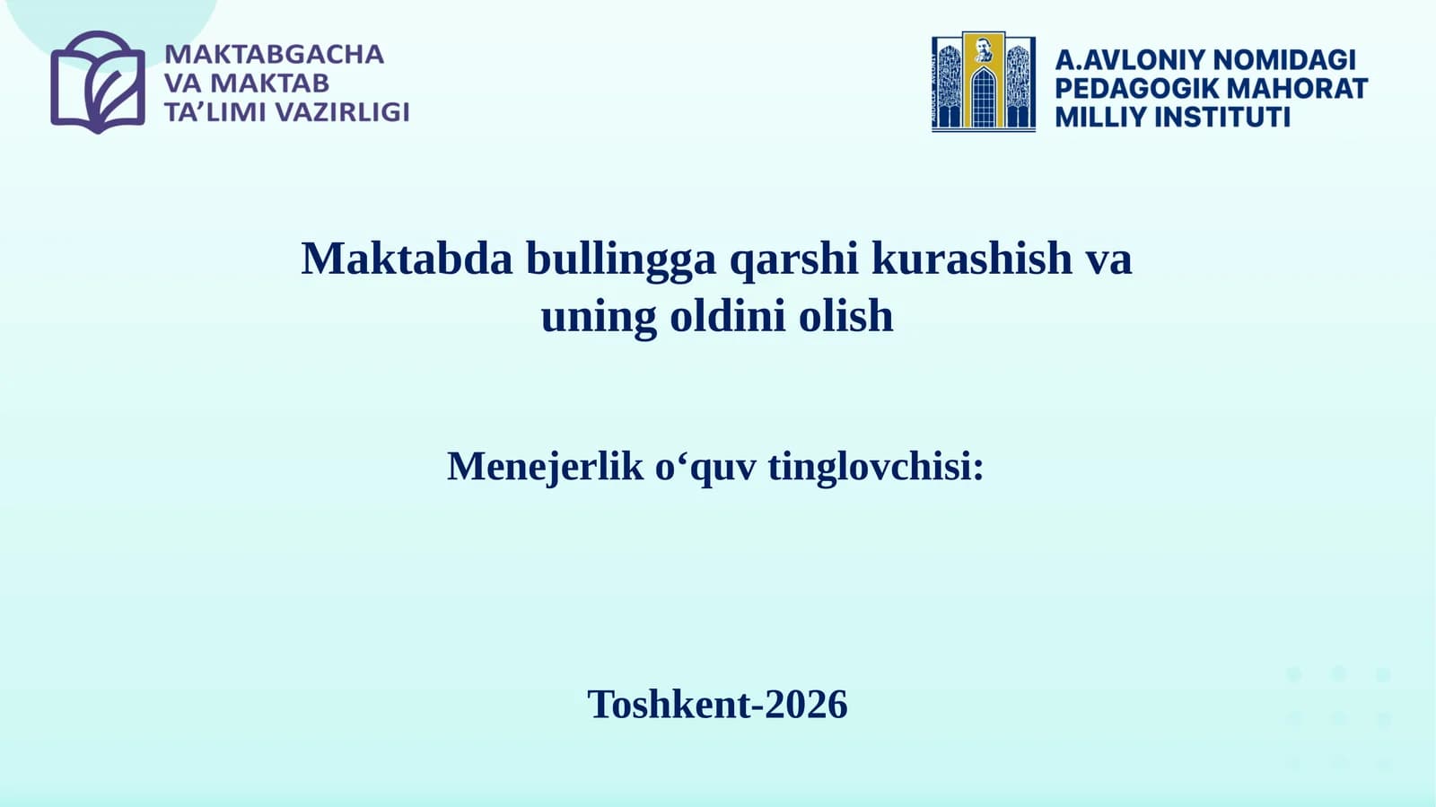 Toshkent-2026