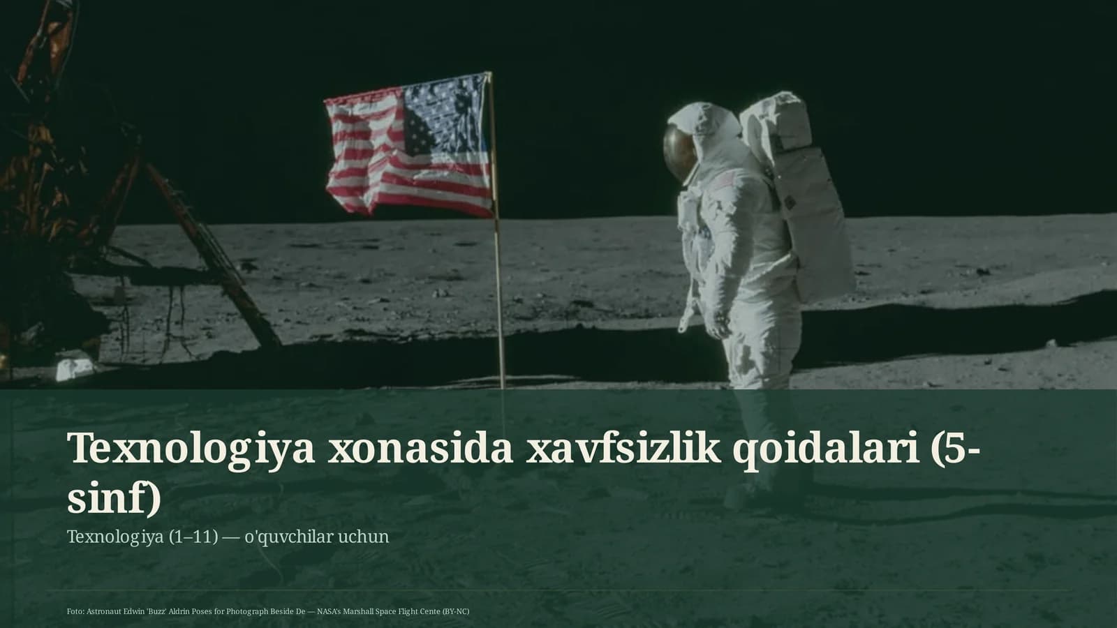 Texnologiya xonasida xavfsizlik qoidalari (5-sinf)
