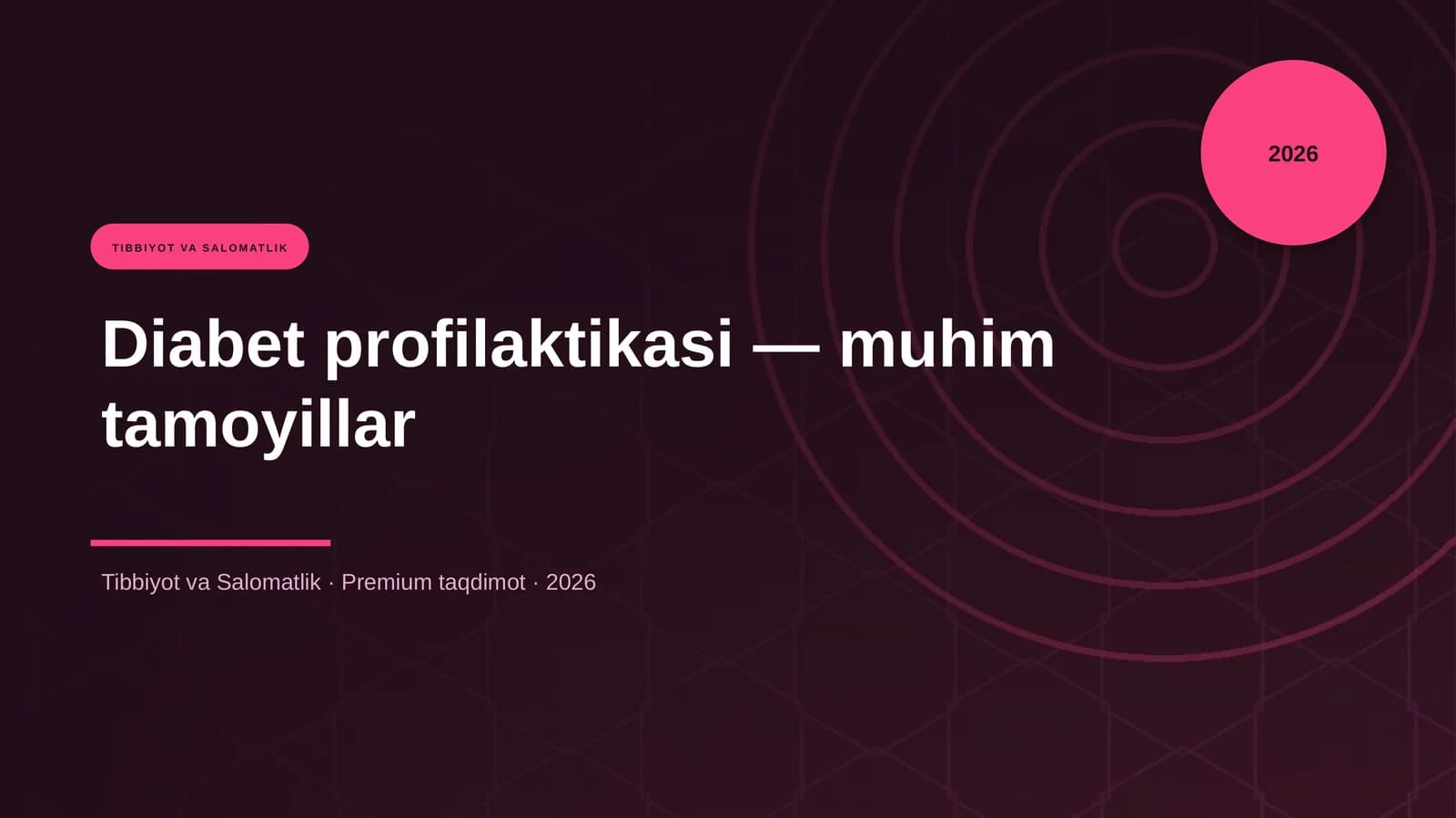Diabet profilaktikasi — muhim tamoyillar