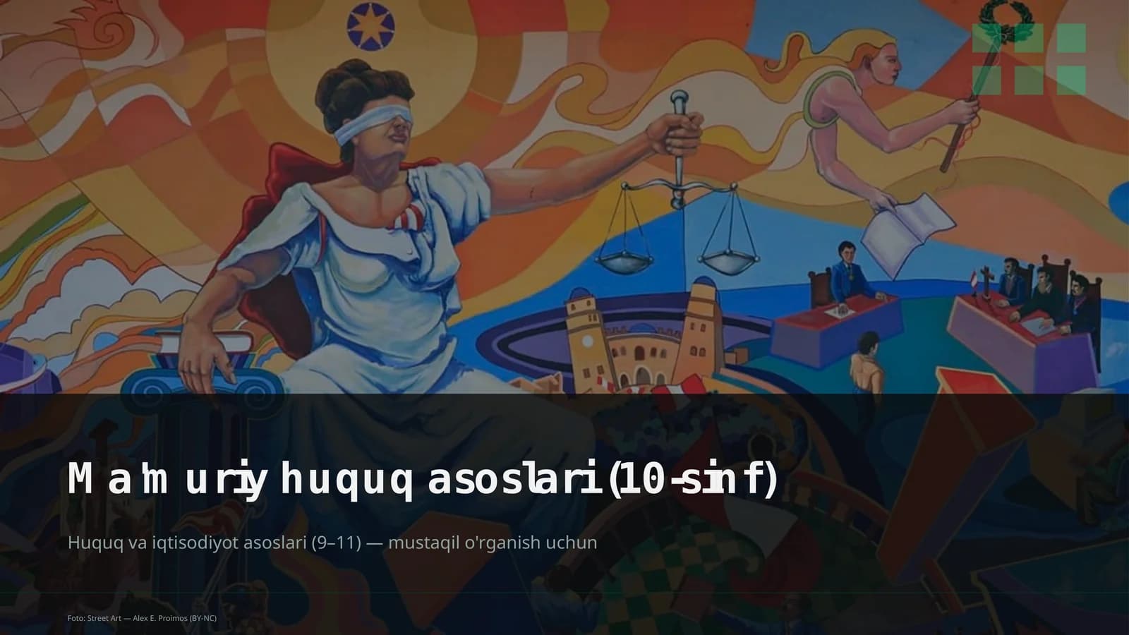 Ma'muriy huquq asoslari (10-sinf)