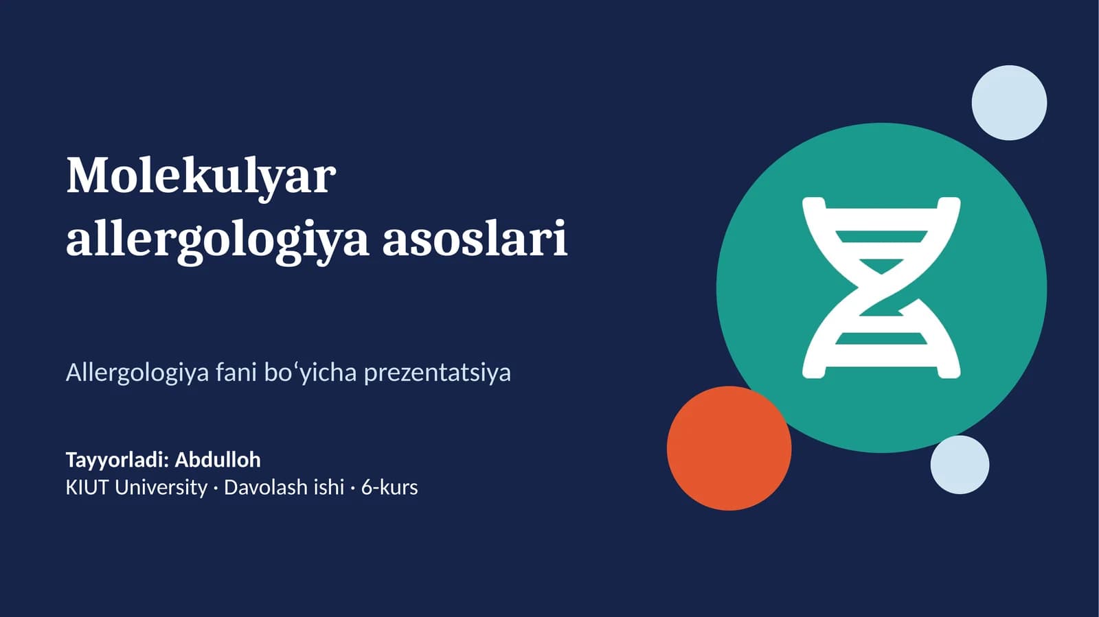 Molekulyar allergologiya asoslari