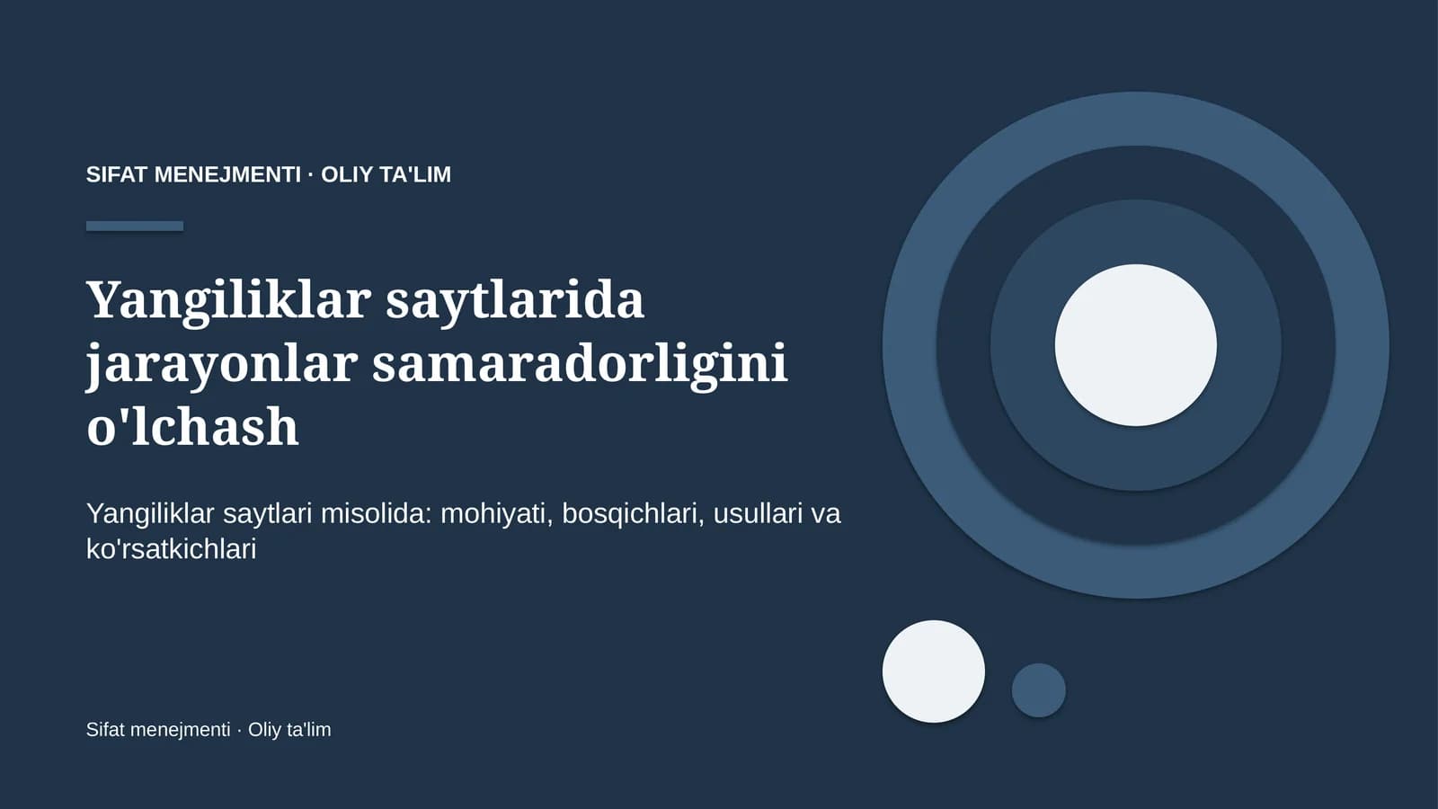 [Yangiliklar saytlarida jarayonlar samaradorligini o'lchash]
