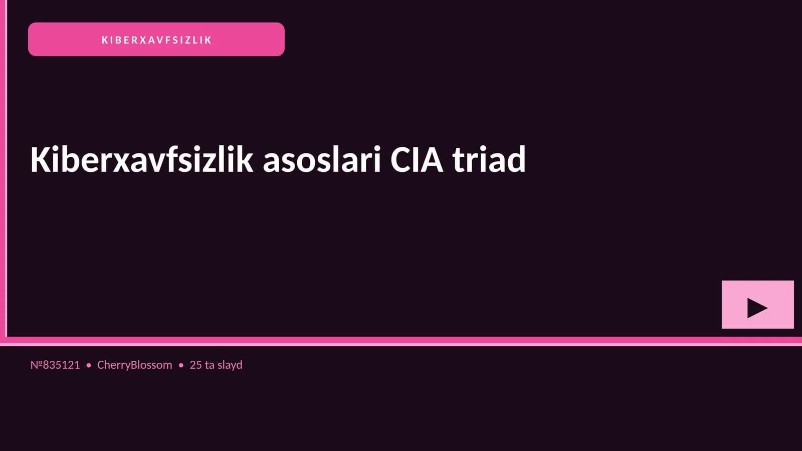 KIBERXAVFSIZLIK