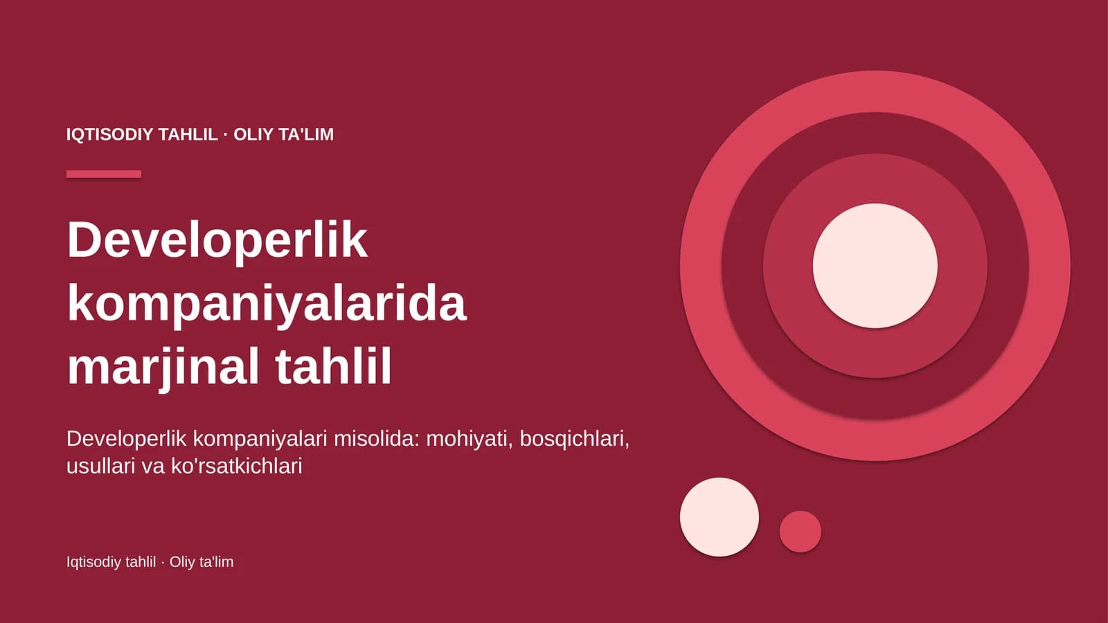 developerlik kompaniyalarida marjinal tahlil 5661