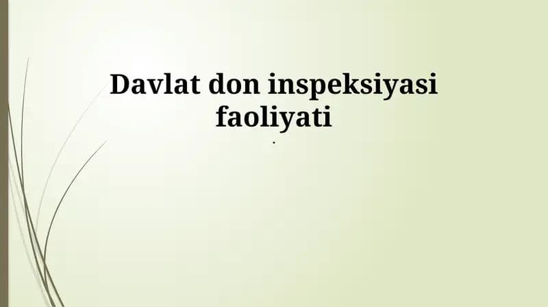 Davlat don tekshiruvi