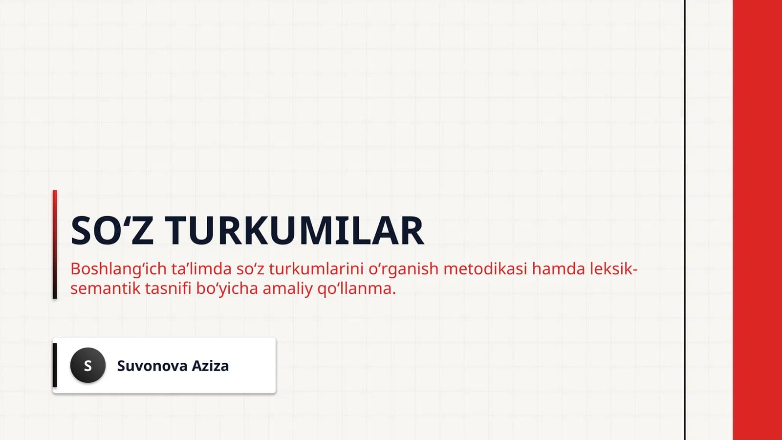 Soʻz turkumilar