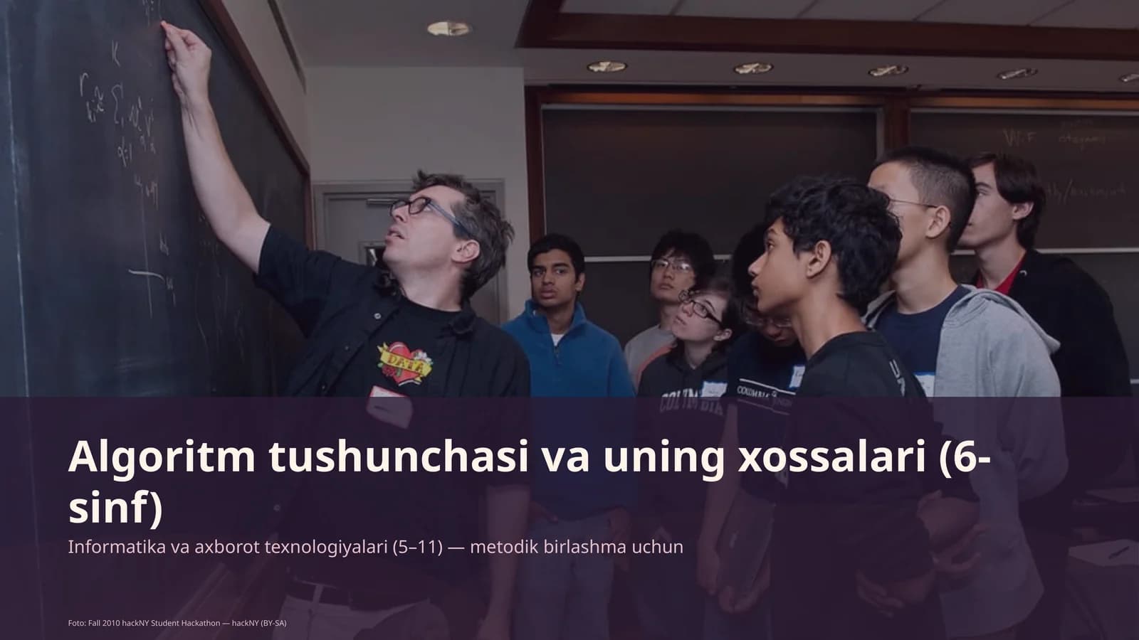 Algoritm tushunchasi va uning xossalari (6-sinf)