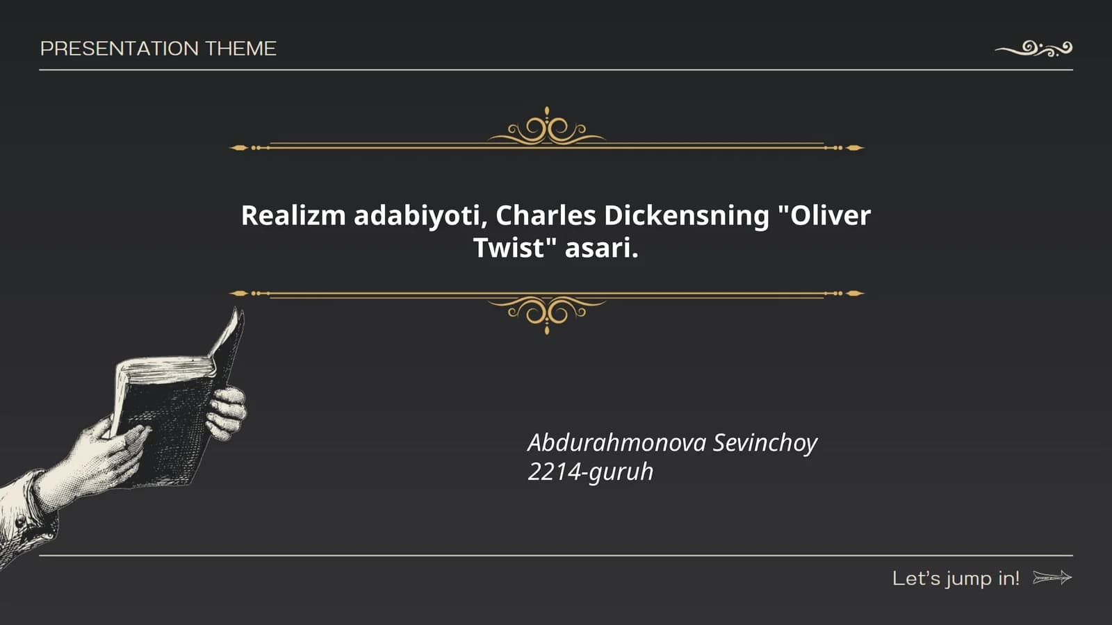 Realizm adabiyoti, Charles Dickensning "Oliver Twist" asari