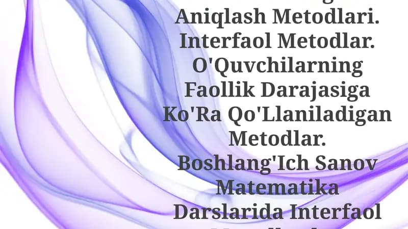 Didaktik o'yin usuli
