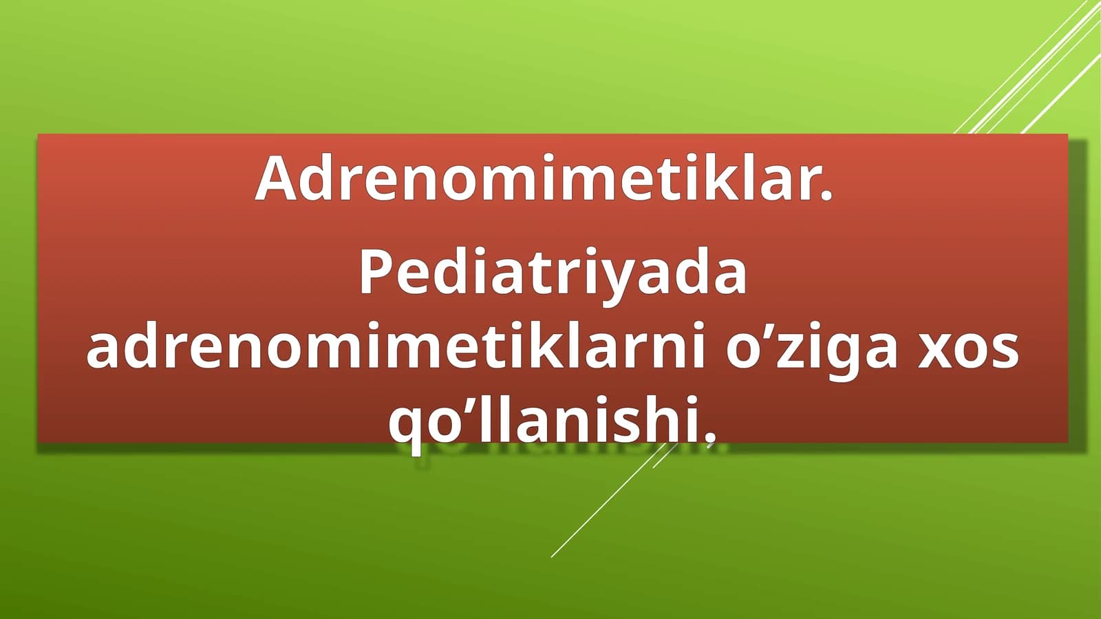 Adrenomimetiklar