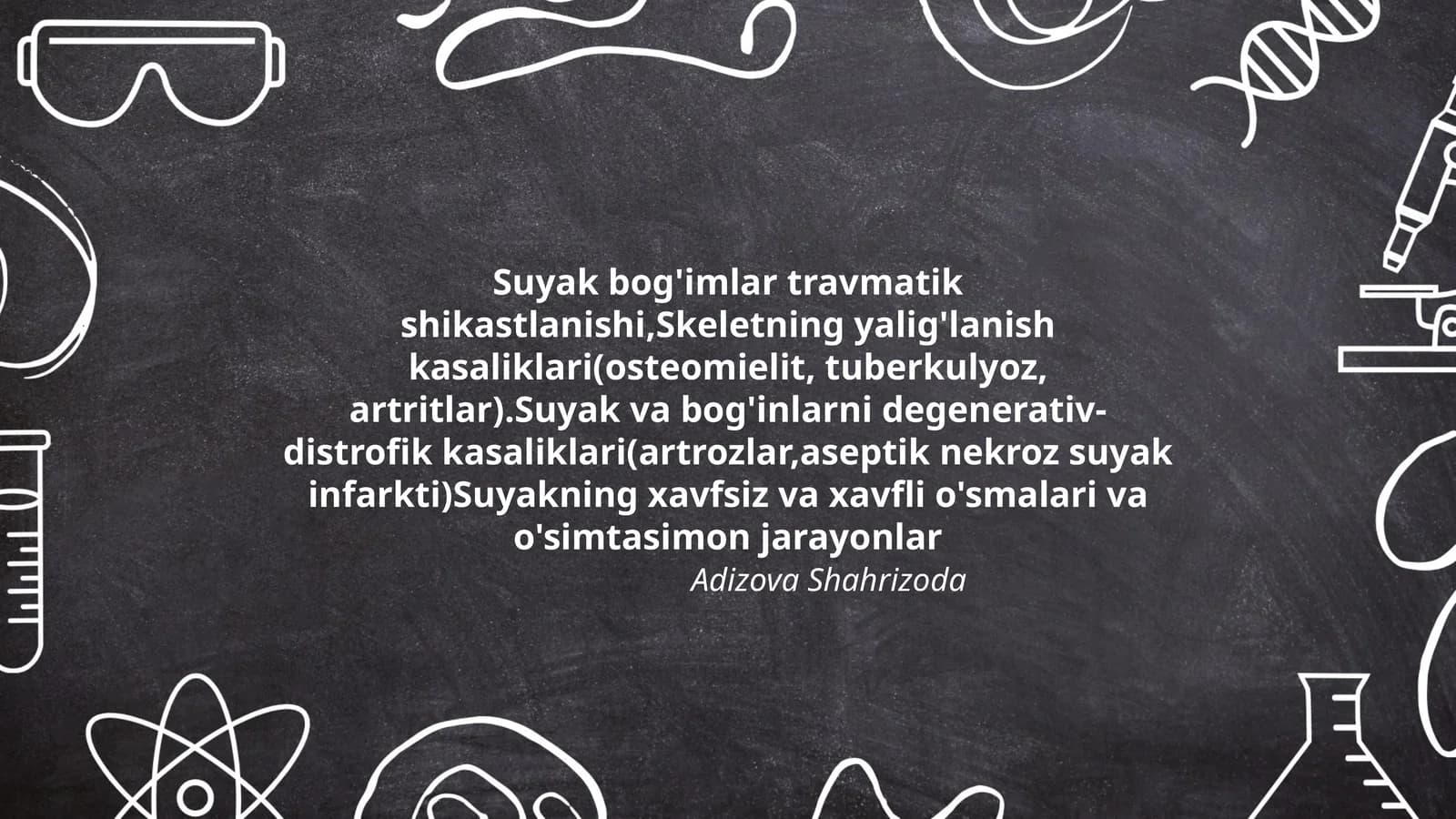 Suyak va bog'imlar kasaliklari