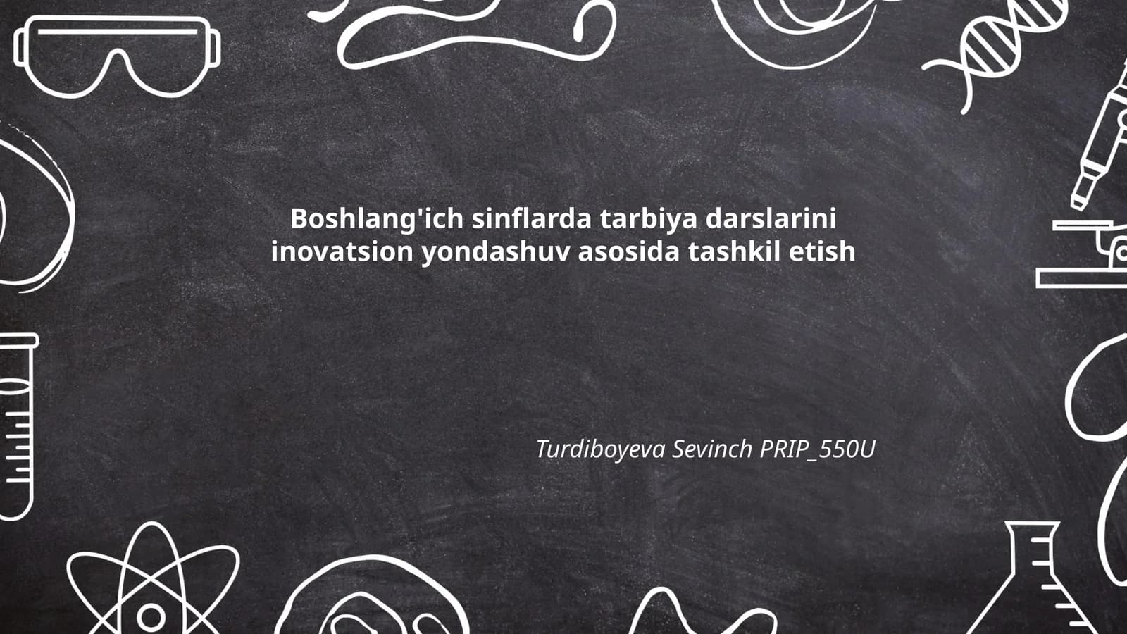 Boshlang'ich sinflarda tarbiya darslarini inovatsion yondashuv asosida tashkil etish