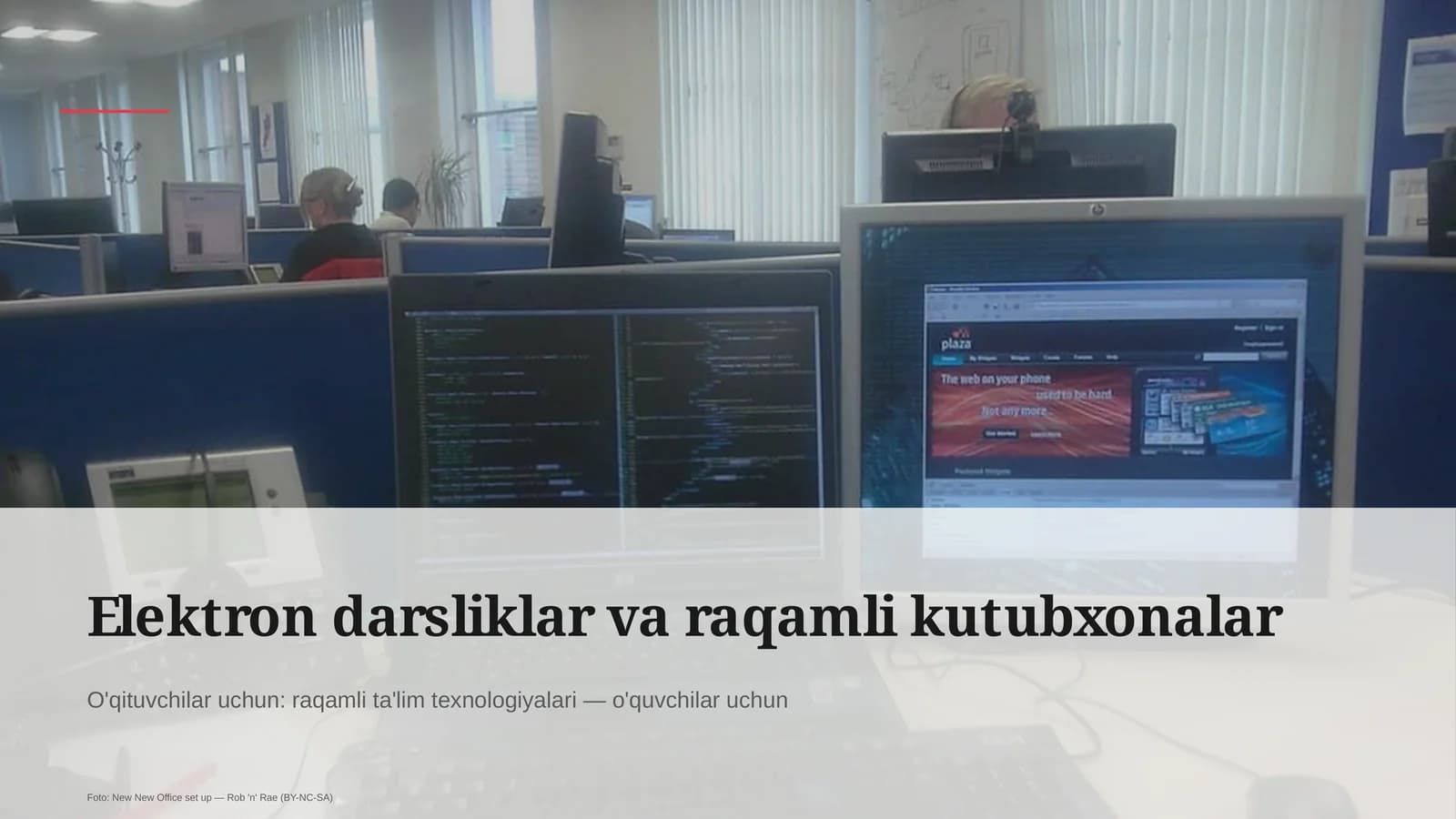 Elektron darsliklar va raqamli kutubxonalar