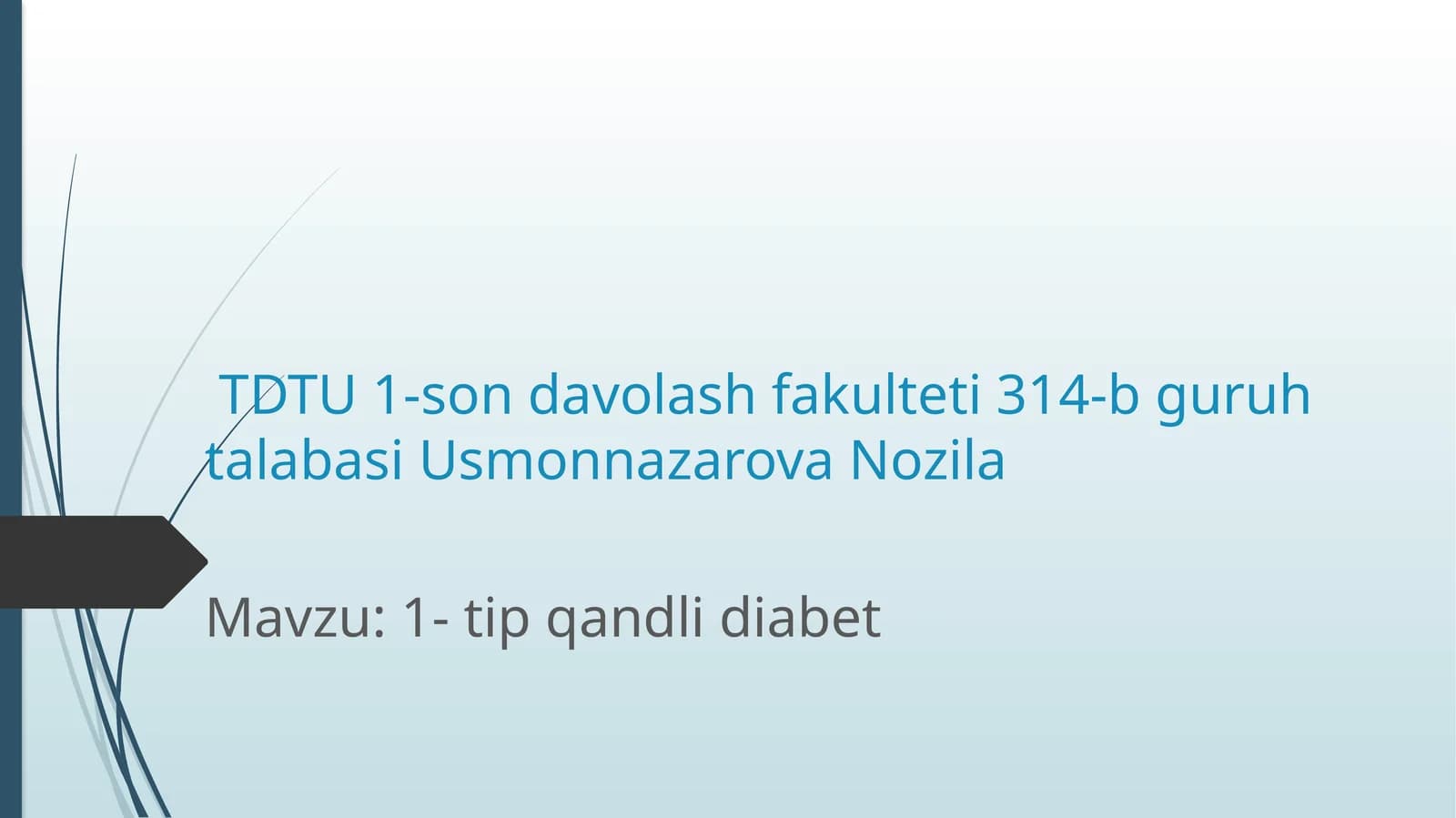 1- tip qandli diabet