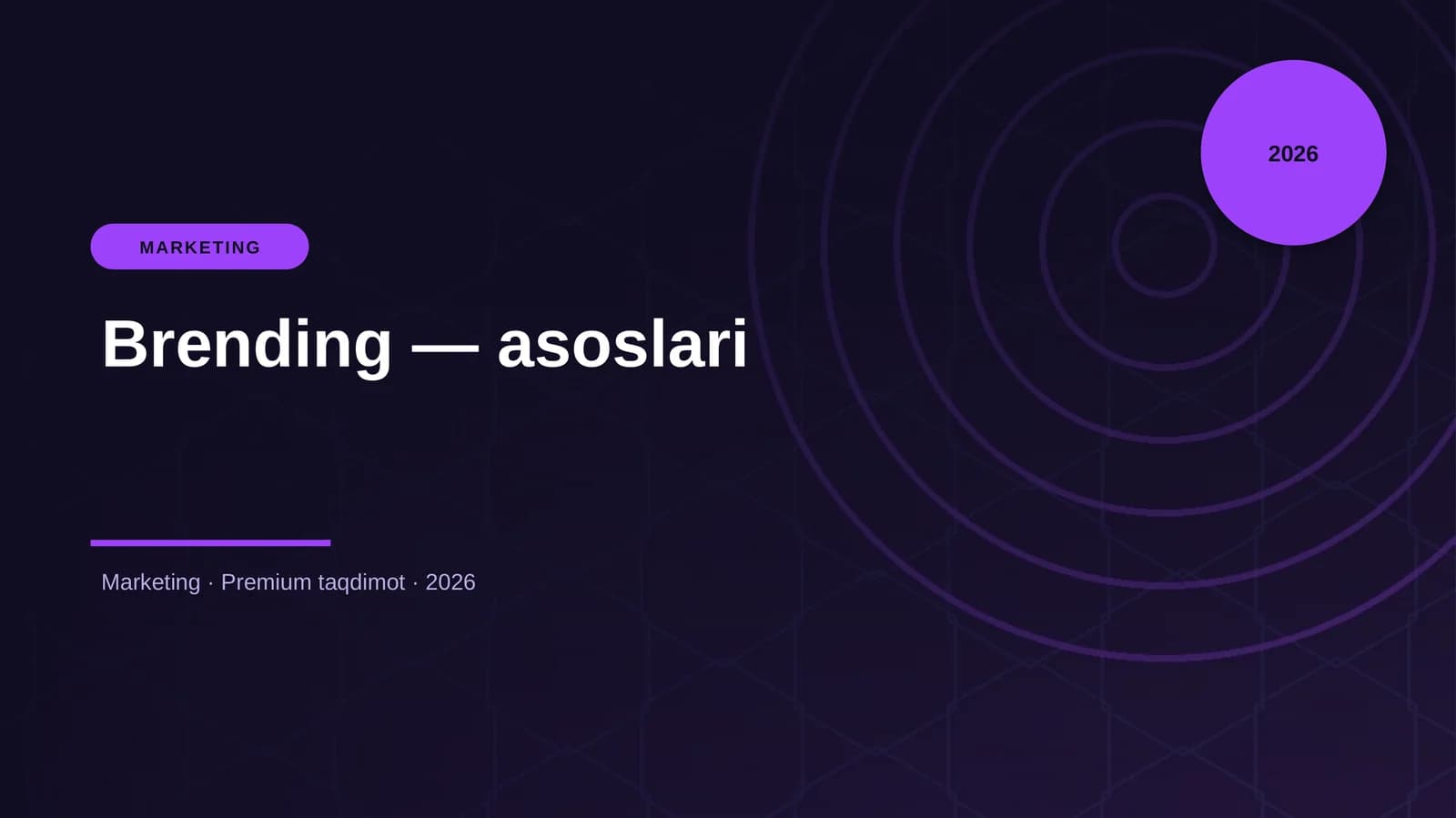 Brending — asoslari