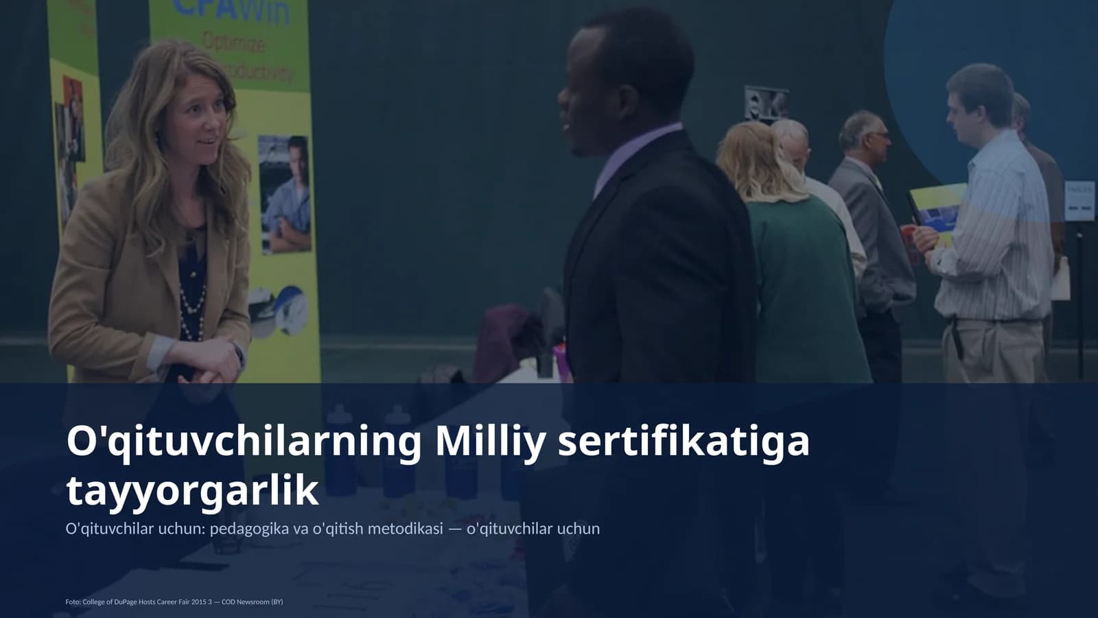 O'qituvchilarning Milliy sertifikatiga tayyorgarlik