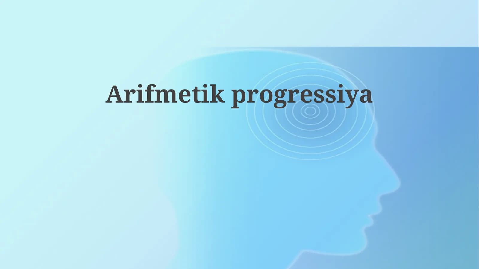 Arifmetik Progressiya