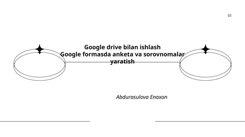 Google drive bilan ishlash