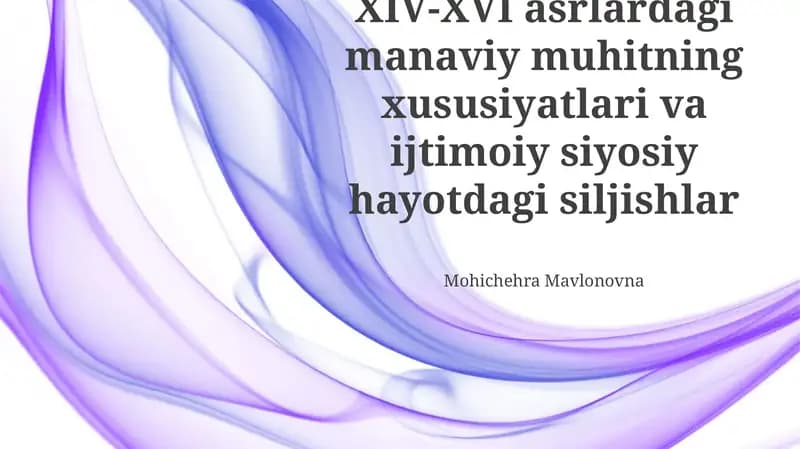 Mohichehra Mavlonovna