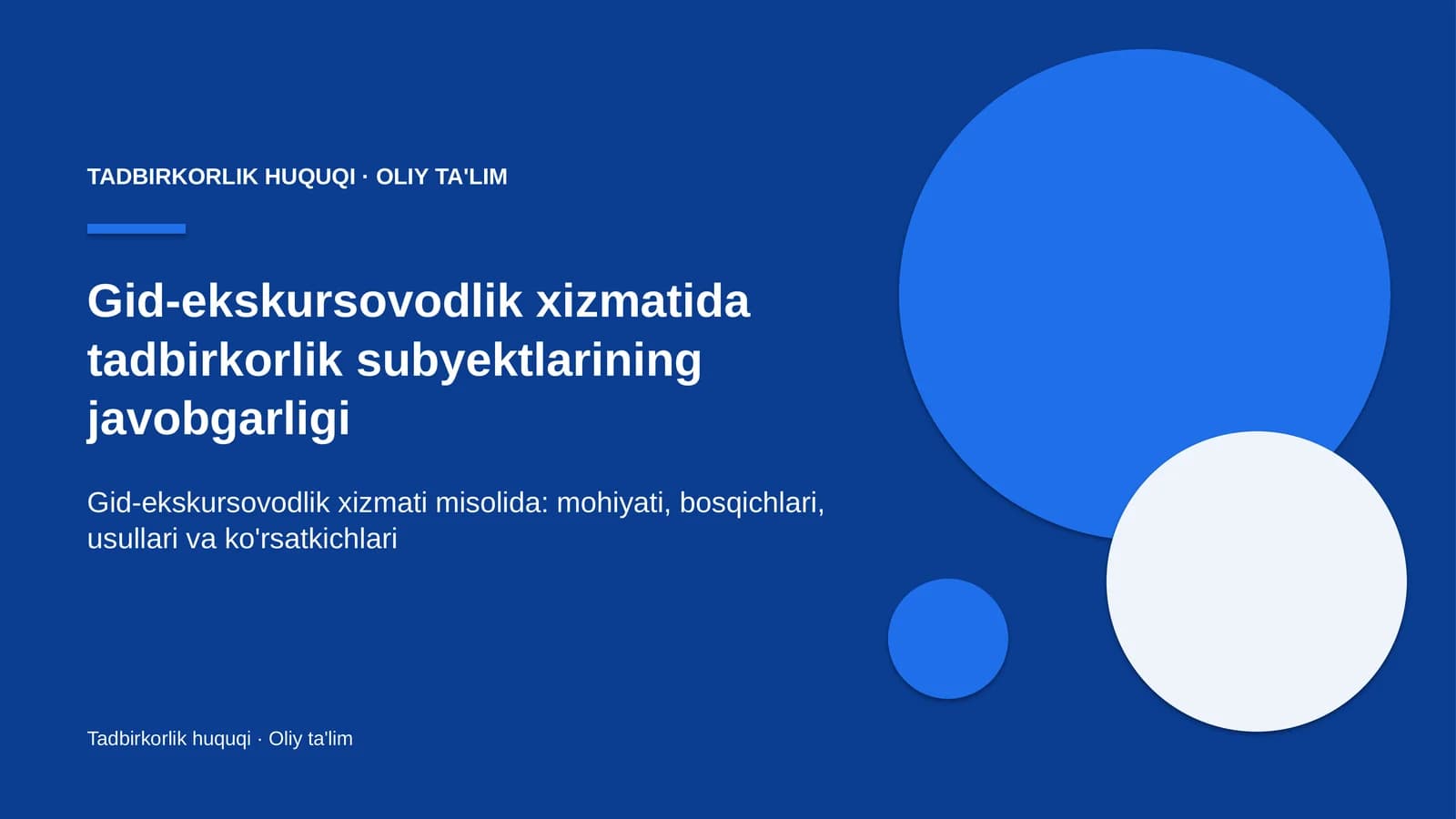 gid ekskursovodlik xizmatida tadbirkorlik subyektlarining javobgarligi 4509