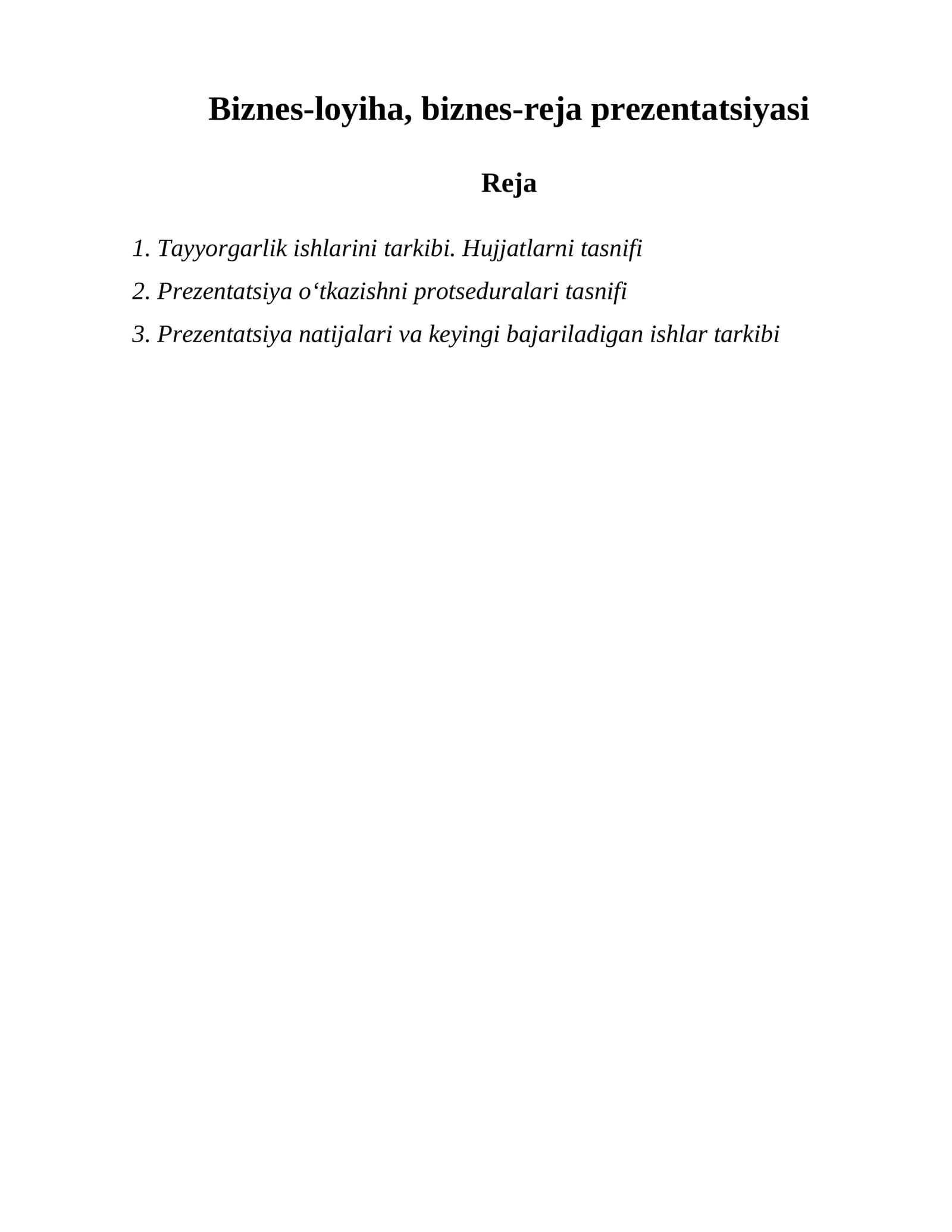 Prezentatsiya tayyorgarlik usullari