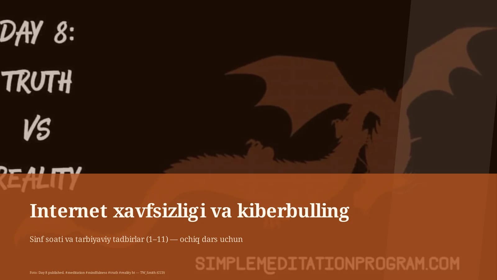 Sinf soati va tarbiyaviy tadbirlar (1–11) — ochiq dars uchun