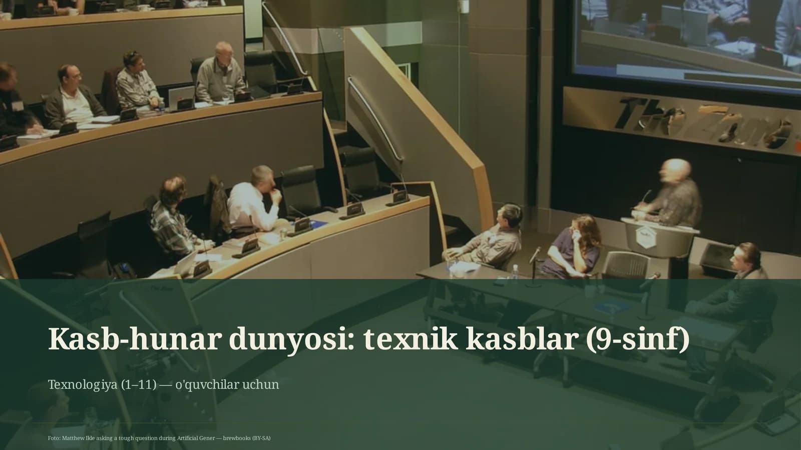 Kasb-hunar dunyosi: texnik kasblar (9-sinf)