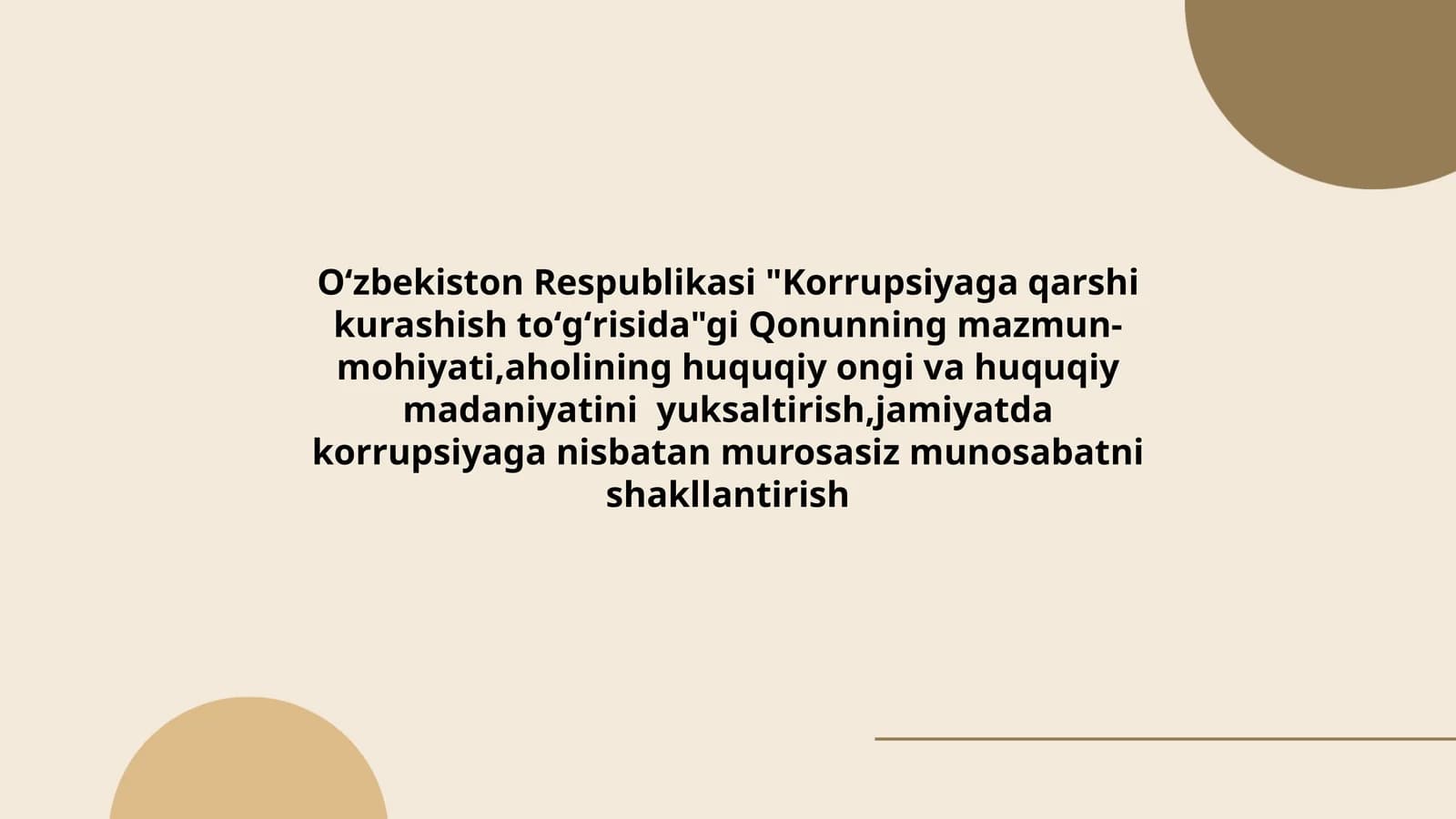 Korrupsiyaga qarshi kurashish toʻgʻrisida