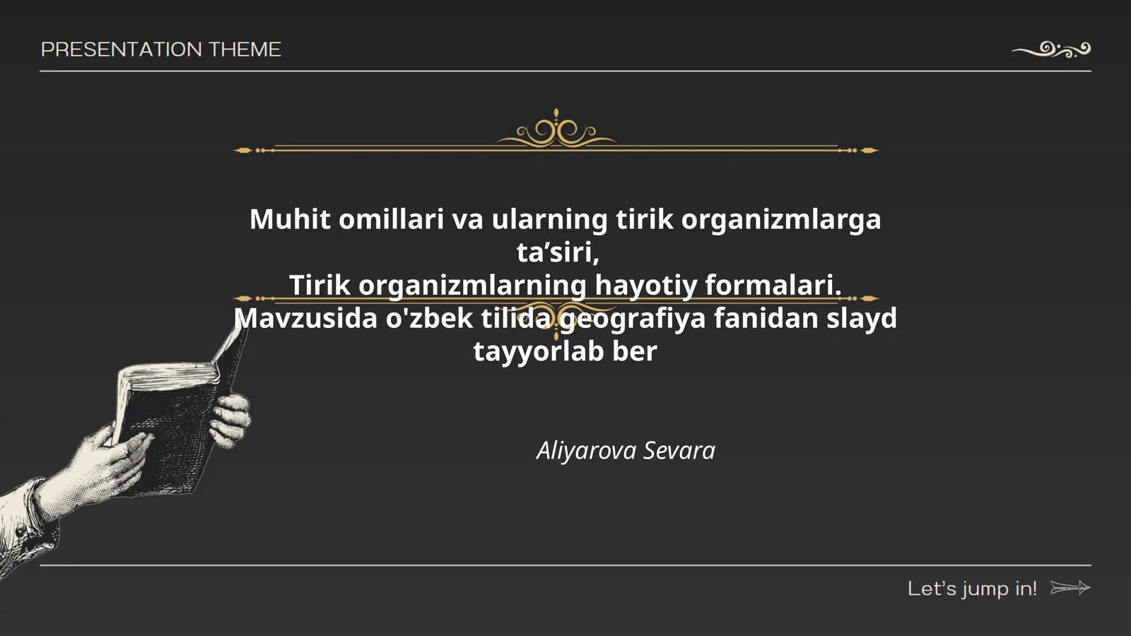 Muhit omillari va ularning tirik organizmlarga ta’siri