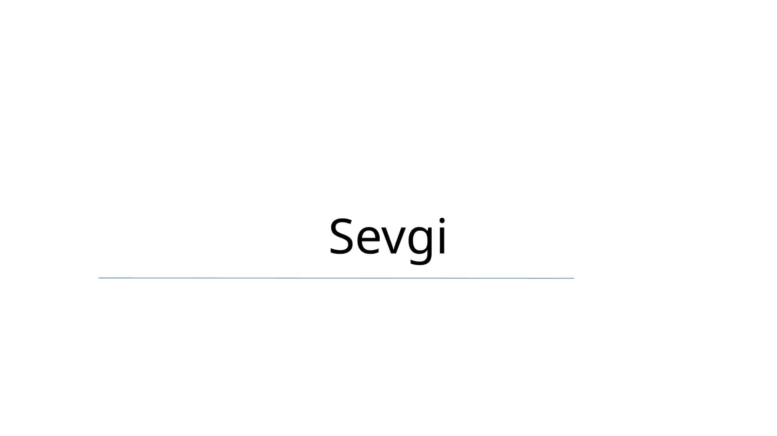 Sevgi