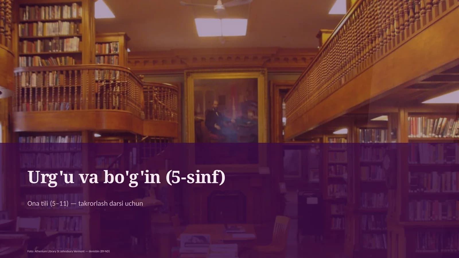 Urg'u va bo'g'in (5-sinf)