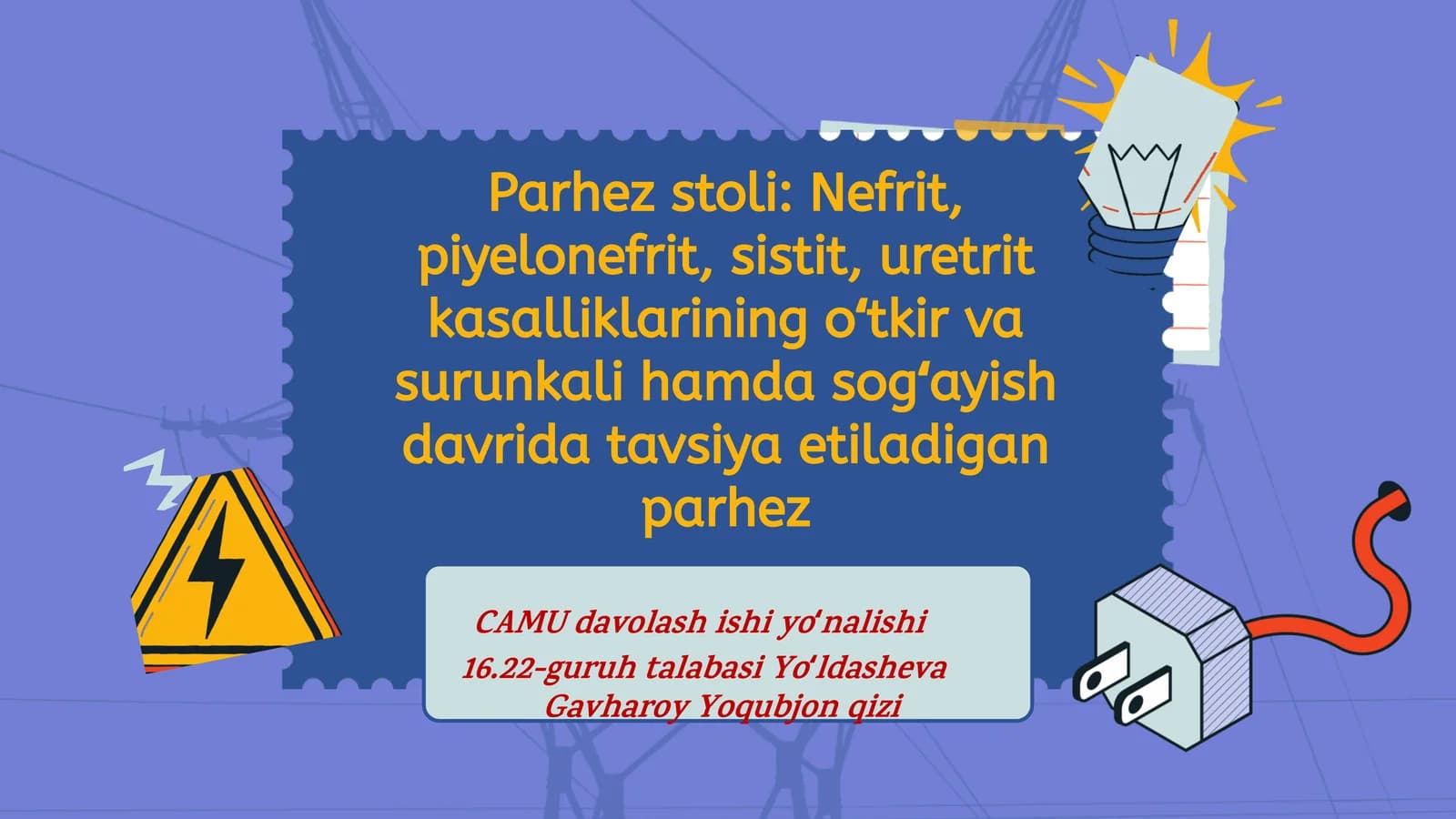 Parhez stoli: Nefrit, piyelonefrit, sistit, uretrit kasalliklarining oʻtkir va surunkali hamda sogʻayish davrida tavsiya etiladigan parhez