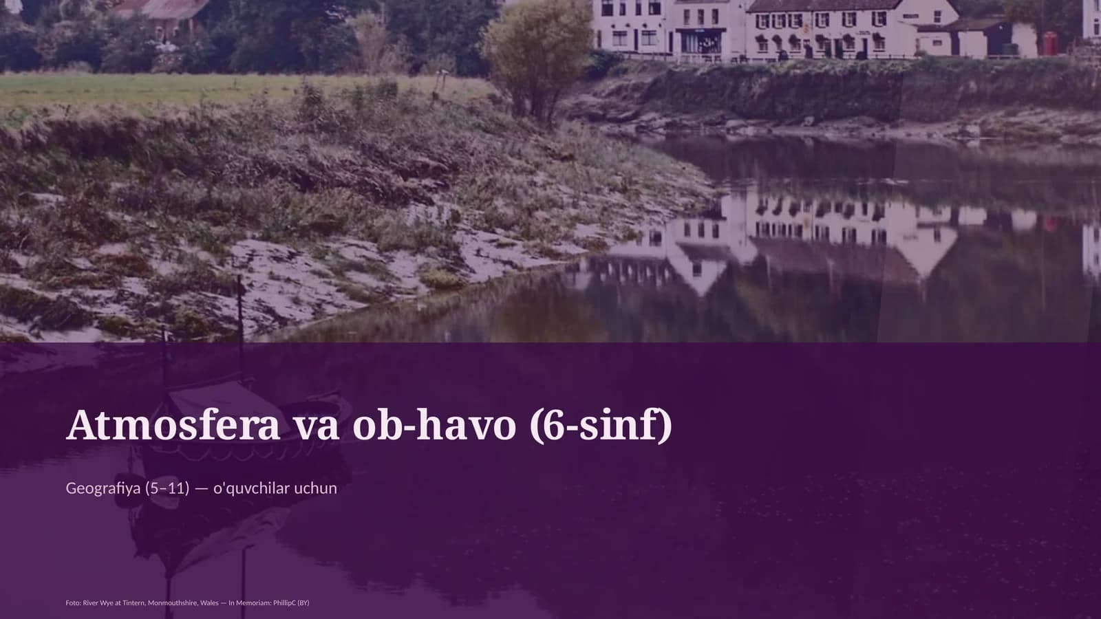 Atmosfera va ob-havo (6-sinf)