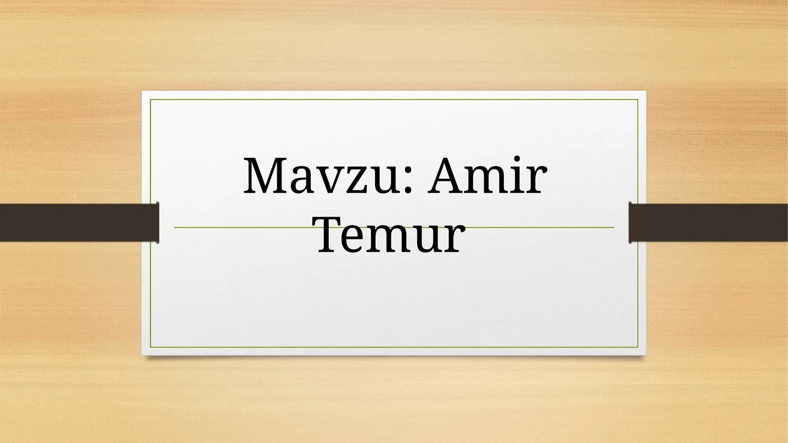 Amir Temur
