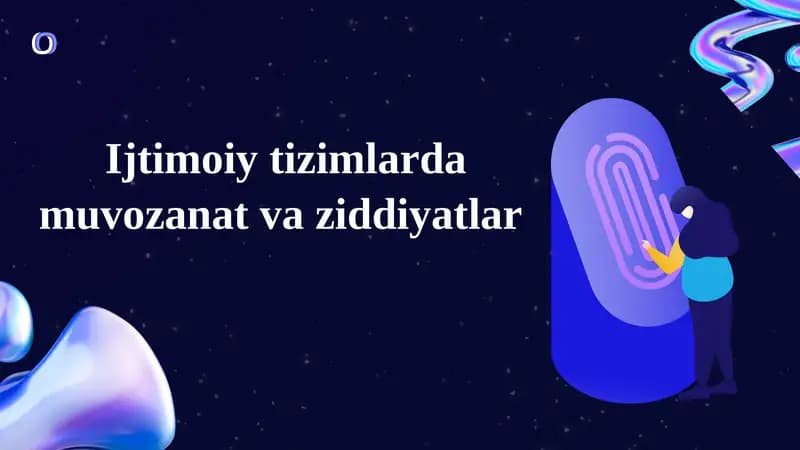 Ijtimoiytizimlardamuvozanatvaziddiyatlar