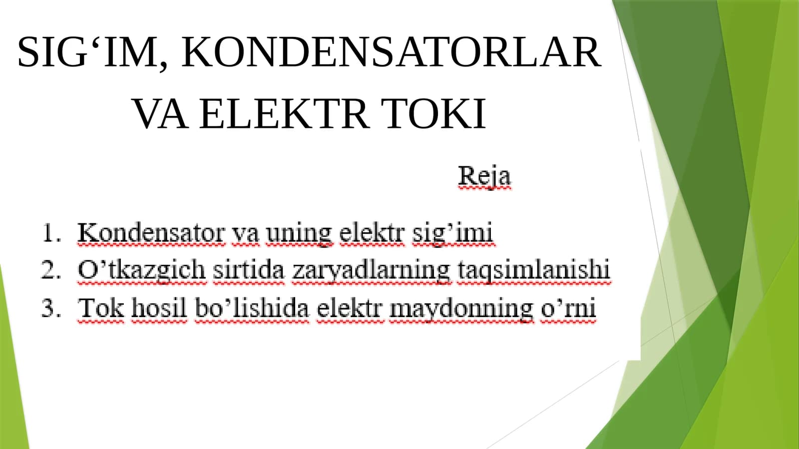 Kondensatorlar
