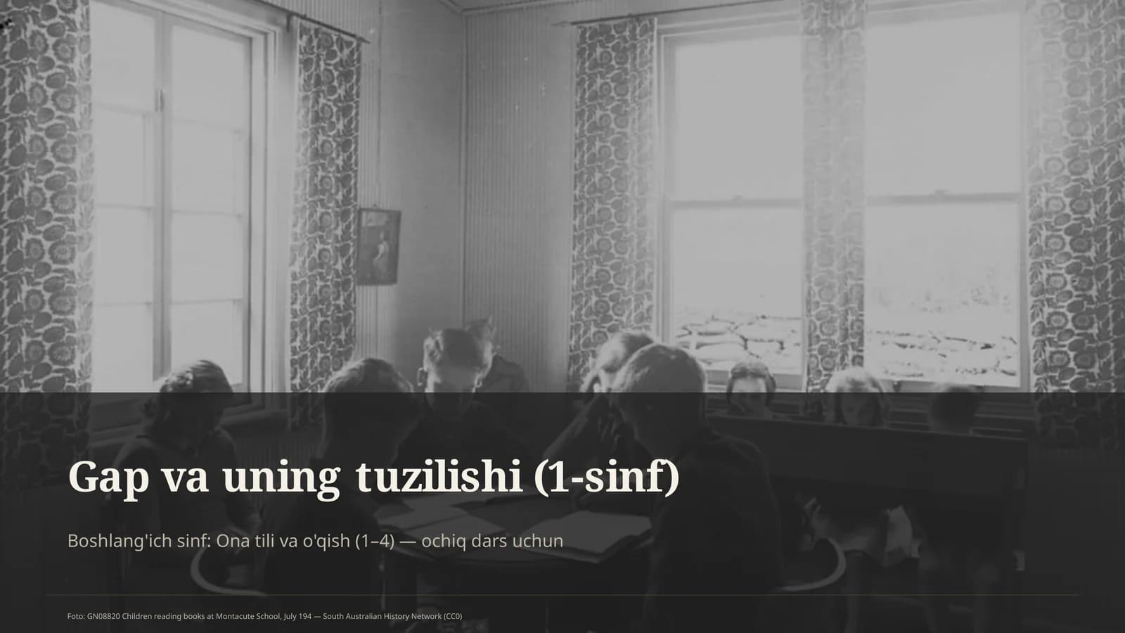 Ona tili va o'qish (1-sinf)