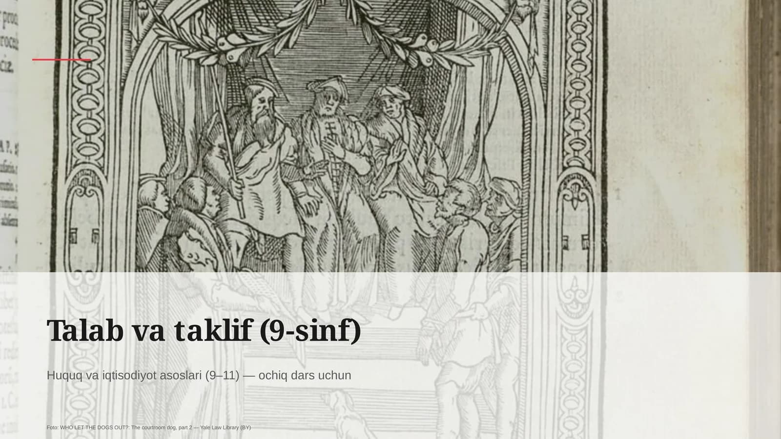 Talab va taklif (9-sinf)