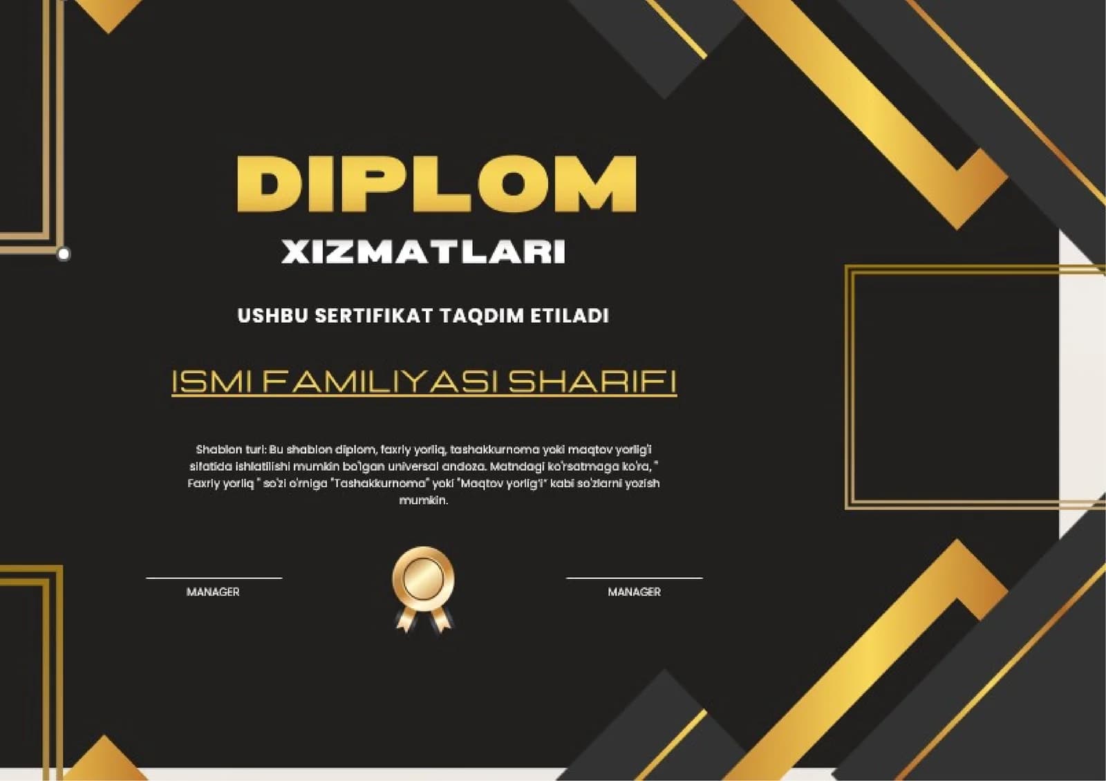 DIPLOM XIZMATLARI