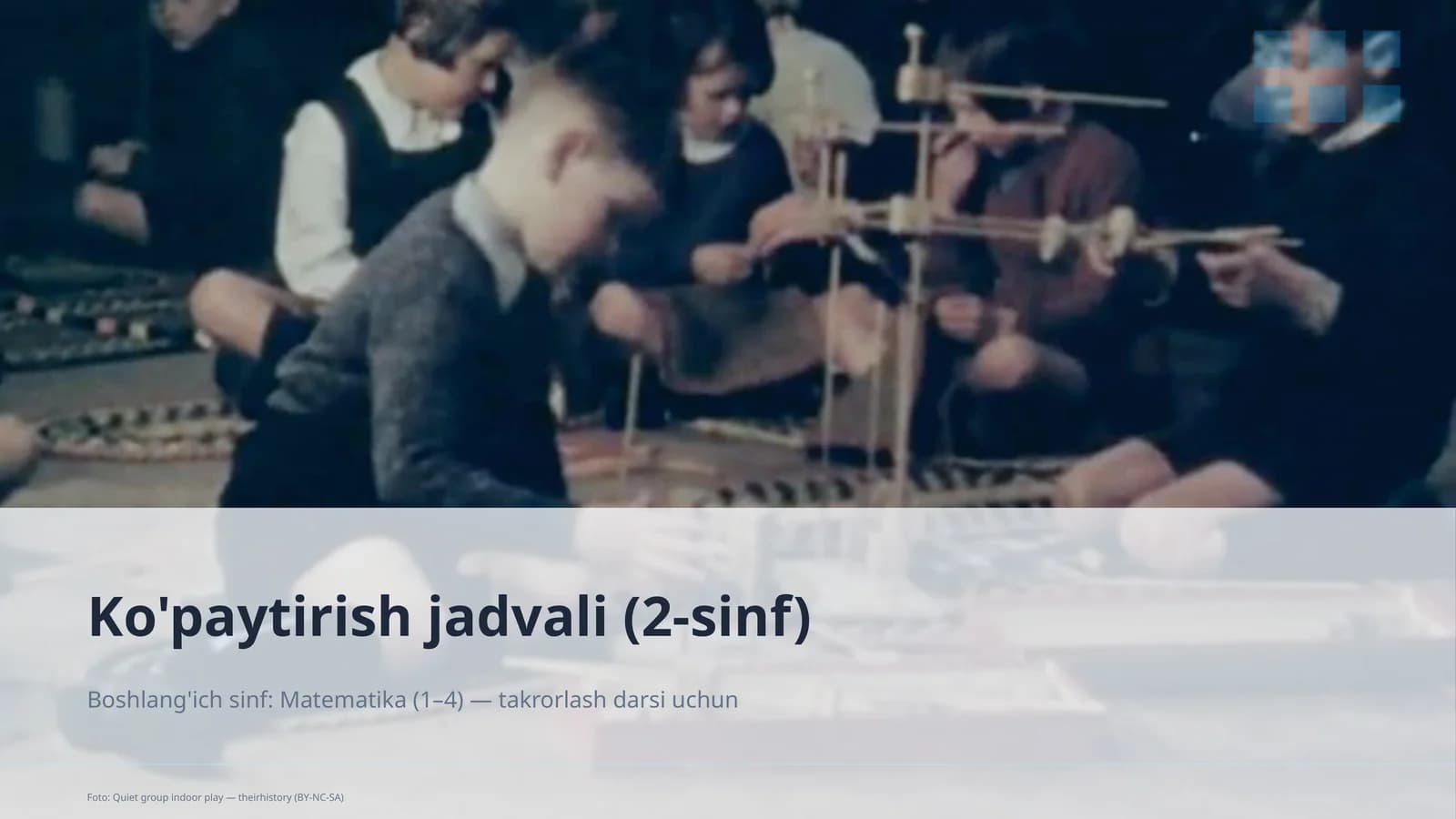 Ko'paytirish jadvali (2-sinf)