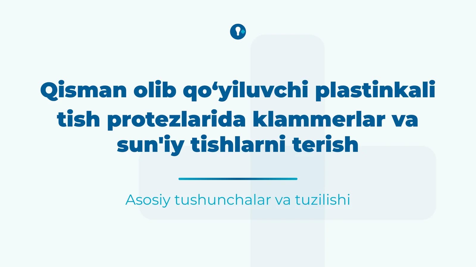 Qisman olib qoʻyiluvchi plastinkali tish protezlarida klammerlar va sun'iy tishlarni terish