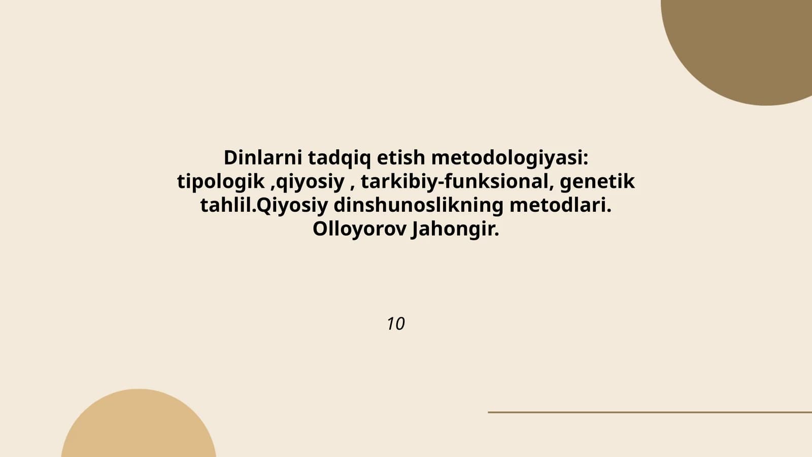 Dinlarni tadqiq etish metodologiyasi