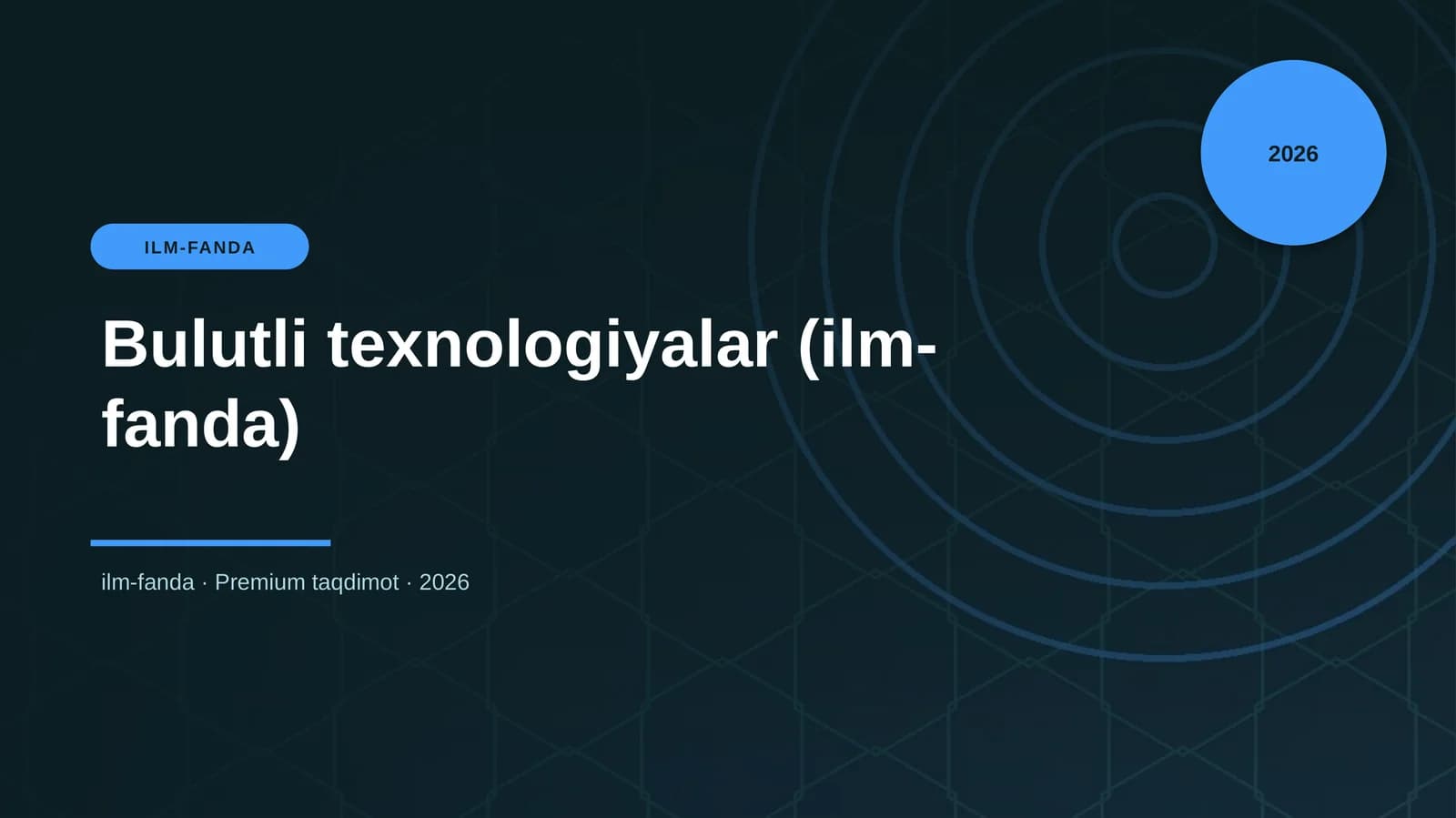 Bulutli texnologiyalar (ilm-fanda)